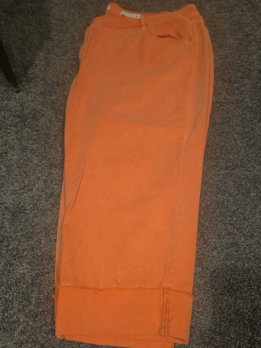 Orange Women's Cropped Pants